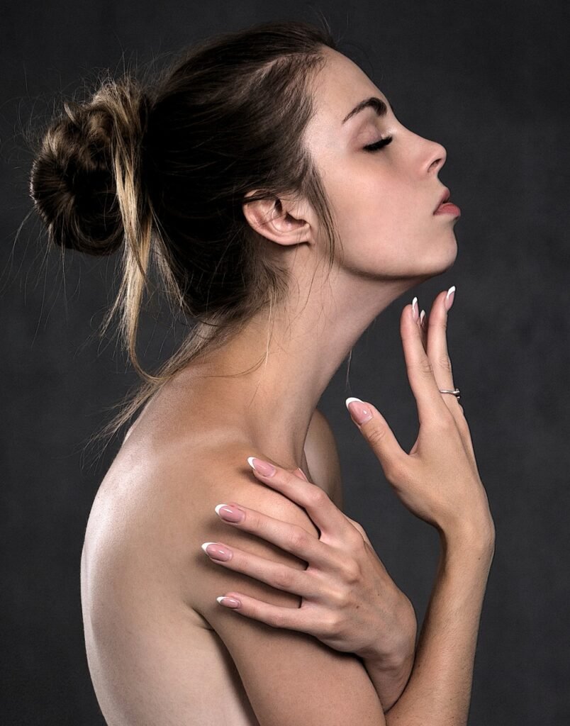 the little girl, side view