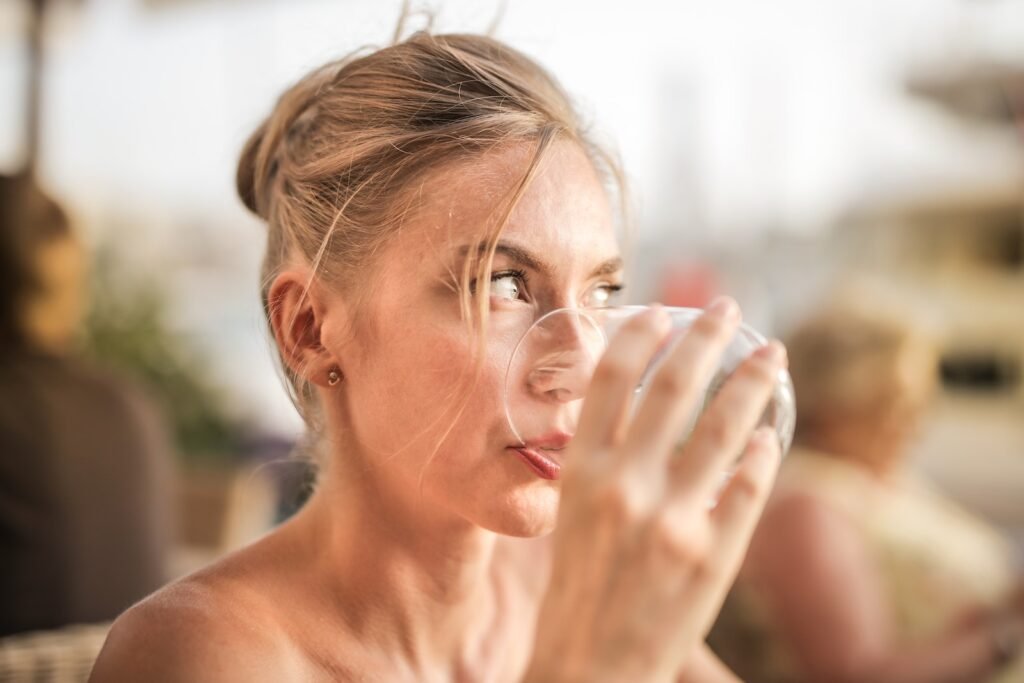 Woman Drinking Water